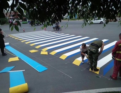 内蒙古内蒙古彩色路面标线施工